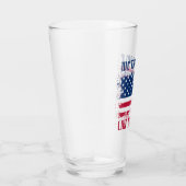Wir die Menschen Funny Distressed USA Flag 4. Juli Glas (Rechts)