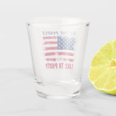 Wir die Menschen Funny Distressed USA Flag 4. Juli Schnapsglas (Rückseite)