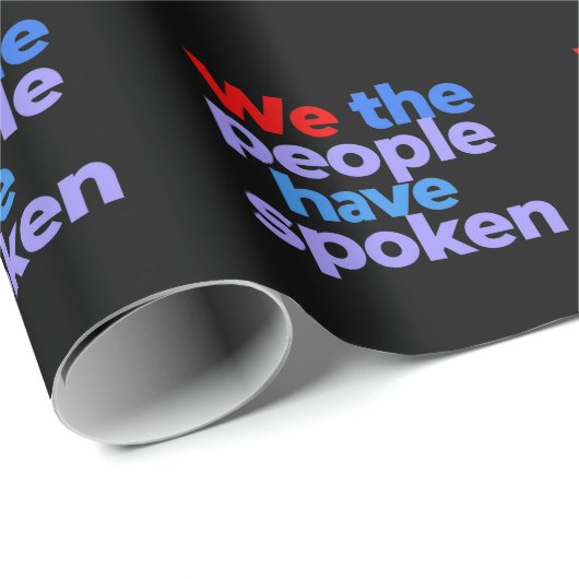 Wir, die Menschen haben gesprochen Celebrate ameri Geschenkpapier (Rolleneckpunkt)