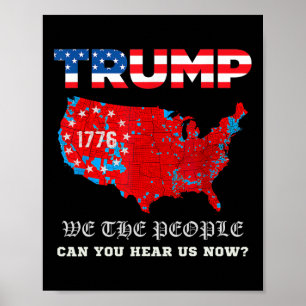 Wir, die Menschen haben gesprochen T-Shirt USA Wah Poster
