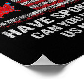 Wir, die Menschen haben gesprochen T-Shirt USA Wah Poster (Ecke)