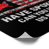 Wir, die Menschen haben gesprochen T-Shirt USA Wah Poster (Ecke)