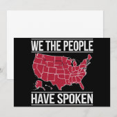 Wir, die Menschen haben Karte der Wahlen 2024 gesp (Vorne/Hinten)