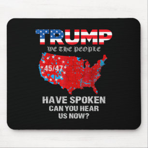 Wir, die Menschen haben Karte der Wahlen 2024 gesp Mousepad