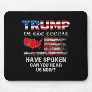 Wir, die Menschen haben Karte der Wahlen 2024 gesp Mousepad