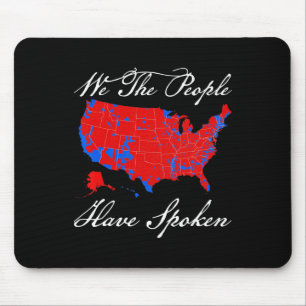 Wir, die Menschen haben Karte der Wahlen 2024 gesp Mousepad