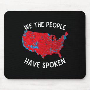 Wir, die Menschen haben Karte der Wahlen 2024 gesp Mousepad