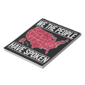 Wir, die Menschen haben Karte der Wahlen 2024 gesp Notizblock (Rotiert)