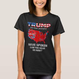 Wir, die Menschen haben Karte der Wahlen 2024 gesp T-Shirt