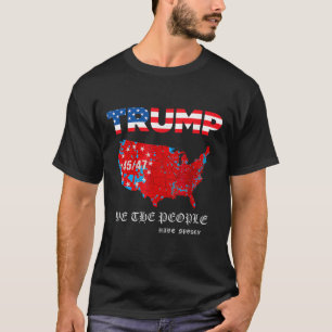 Wir, die Menschen haben Karte der Wahlen 2024 gesp T-Shirt
