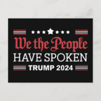 Wir, die Menschen, haben Trump 2024 gesprochen