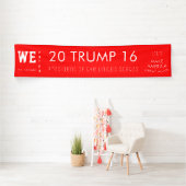 Wir, die Menschen, haben Trump POTUS 2016 gewählt Banner (Insitu)
