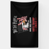 Wir, die Menschen hatten genug Stimmen Trump 2024 Banner (Vertikal)