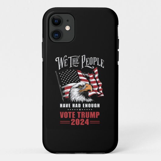 Wir, die Menschen hatten genug Stimmen Trump 2024 Case-Mate iPhone Hülle (Rückseite)