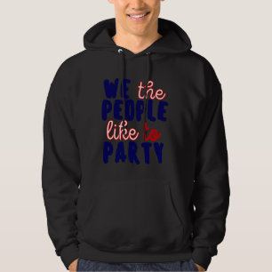WIR DIE MENSCHEN MÖCHTEN PARTY. HOODIE