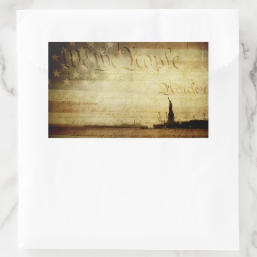 Wir, die Menschen, Rechteckiger Aufkleber (Tasche)