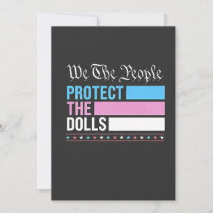 Wir, die Menschen, schützen die Dollars LGBT Trans Einladung