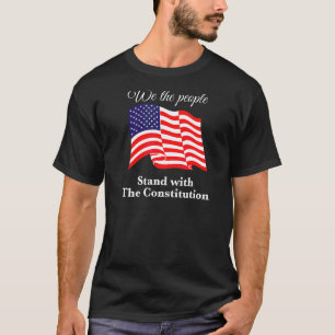 Wir, die Menschen, stehen mit der Verfassung der V T-Shirt