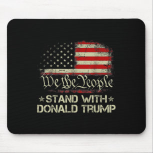 Wir, die Menschen stehen mit Donald Trump 2024 Ame Mousepad