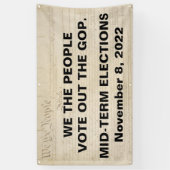 Wir, die Menschen, stimmen für die Zwischenwahlen  Banner (Vertikal)