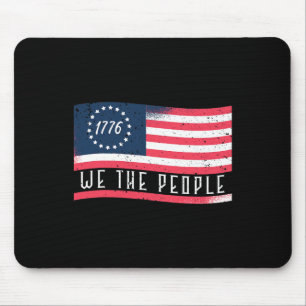 Wir, die Menschen Unabhängigkeit Tag 4. Juli Flag Mousepad