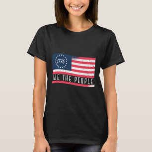 Wir, die Menschen Unabhängigkeit Tag 4. Juli Flag T-Shirt