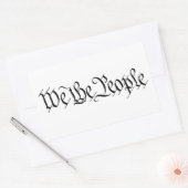 WIR DIE MENSCHEN - VERFASSUNG - Patriotische Aufkl Rechteckiger Aufkleber (Umschlag)