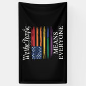 Wir, die Menschen, verstehen jeden LGBTQ-Stolz Banner (Vertikal)