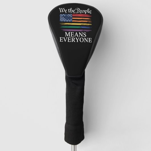 Wir, die Menschen, verstehen jeden LGBTQ-Stolz Golf Headcover (Vorderseite)