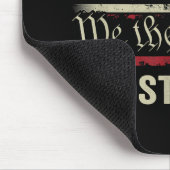 Wir, die Menschen vertrauen Jesus - die US-Flagge  Mousepad (Ecke)