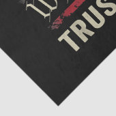 Wir, die Menschen vertrauen Jesus - die US-Flagge Seidenpapier (Detail)