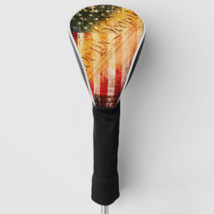WIR DIE MENSCHEN Vintag Retro Rock American Flag Golf Headcover