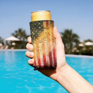 WIR DIE MENSCHEN Vintag Retro Rock American Flag Selters Dosenkühler