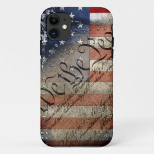 WIR DIE MENSCHEN Vintage amerikanische Flagge Case-Mate iPhone Hülle