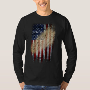 WIR DIE MENSCHEN Vintage amerikanische Flagge T-Shirt
