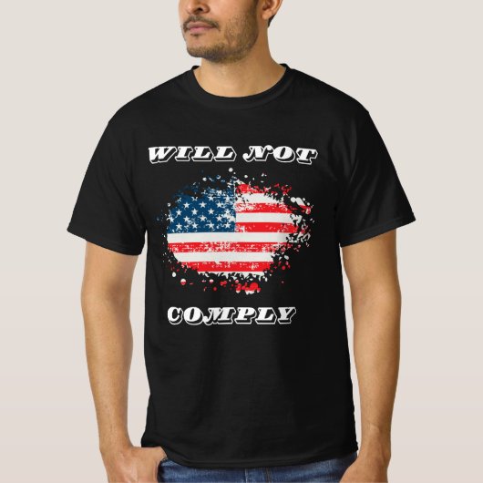 Wir, die Menschen werden nicht erfüllen - Funny US T-Shirt (Vorderseite)