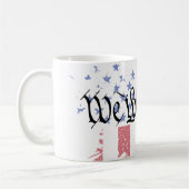 Wir, die "People American Peace Flag" Platsch Kaffeetasse (Links)
