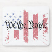 Wir, die "People American Peace Flag" Platsch Mousepad (Vorne)