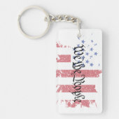 Wir, die "People American Peace Flag" Platsch Schlüsselanhänger (Vorderseite)