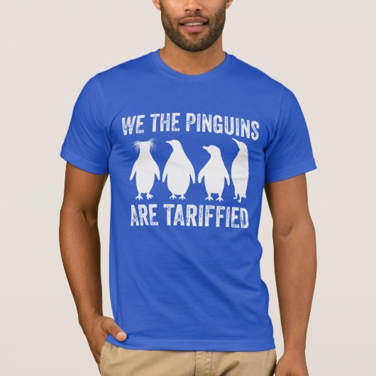Wir die Pinguine sind getariflich - Pinguinzölle T-Shirt (Vorderseite)
