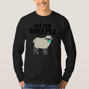 Wir die Schafe lustige Anti-Maske Schafe mit Gesic T-Shirt
