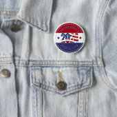 Wir - Die USA-Flagge 2024 Button (Beispiel)