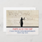 Wir, die Volkskongresspartei, die Trump-Lady-Justi Postkarte (Vorne/Hinten)