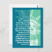 Wir, die Volksstatue der Freiheit RESIST Postkarte (Vorne/Hinten)