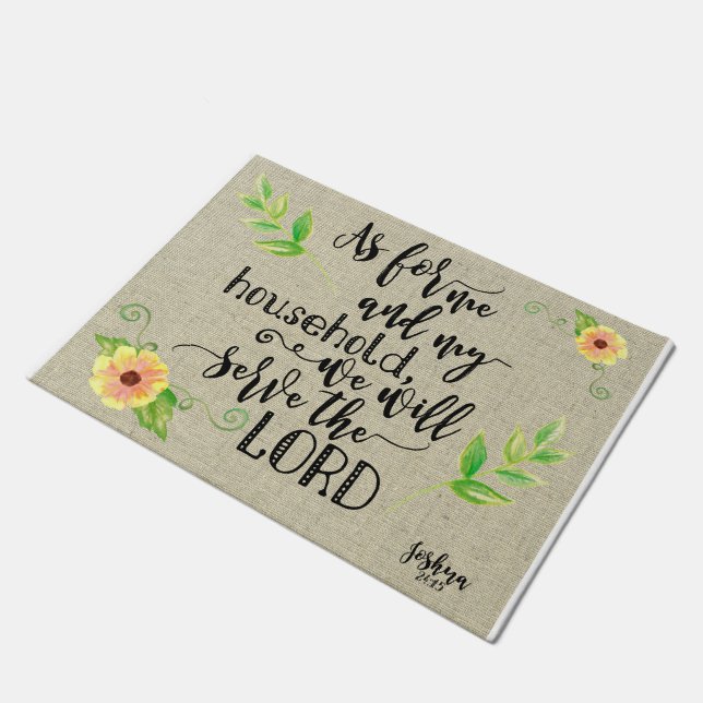 Wir dienen den Lord Fußmatte (Schrägansicht)