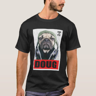 Wir Doug den Mops Kopfhörer 01 T-Shirt