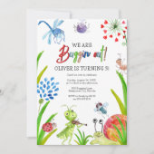 Wir drängen uns aus | Geburtstagspartei Einladung (Vorderseite)