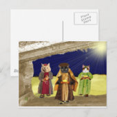 Wir drei Katzen Postkarte (Vorne/Hinten)
