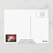 Wir drei Könige die weissten Weihnachtsmänner Postkarte (Rückseite)