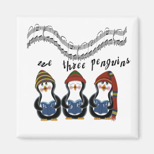 Wir drei Pinguine Holiday Tshirts und Geschenke Magnet